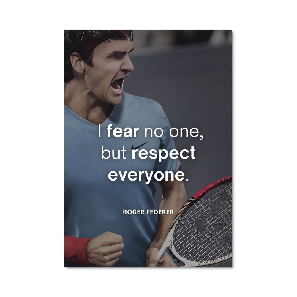 Poster Roger federer citation